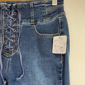 Free People Lace Front Jeans